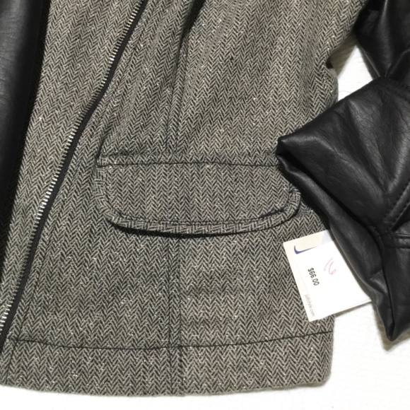 NWT $66.00 Jolt Front Zip Closure Jacket or Blazer Trendy Size L Juniors NEW! - Picture 4 of 7